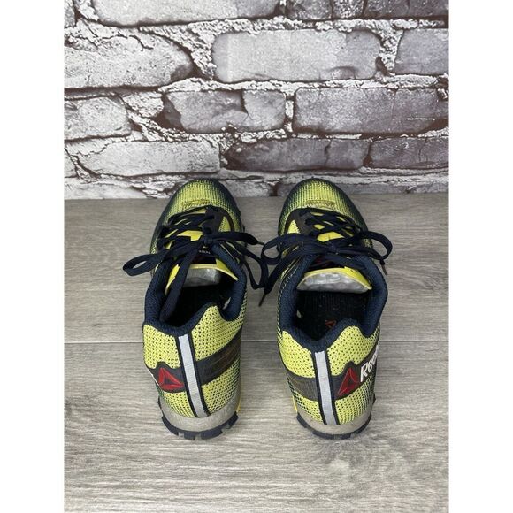 Reebok H20Drain DuraGrip FitFrame Black Neon Yellow Running Shoes Women 7.5US/38 - Picture 5 of 16